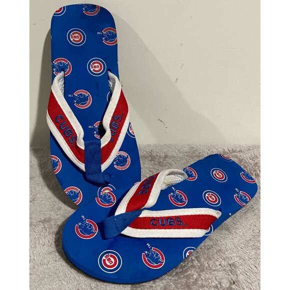 MLB chicago bears flip flops womans 8 Men’s 6 great shape - Picture 1 of 3